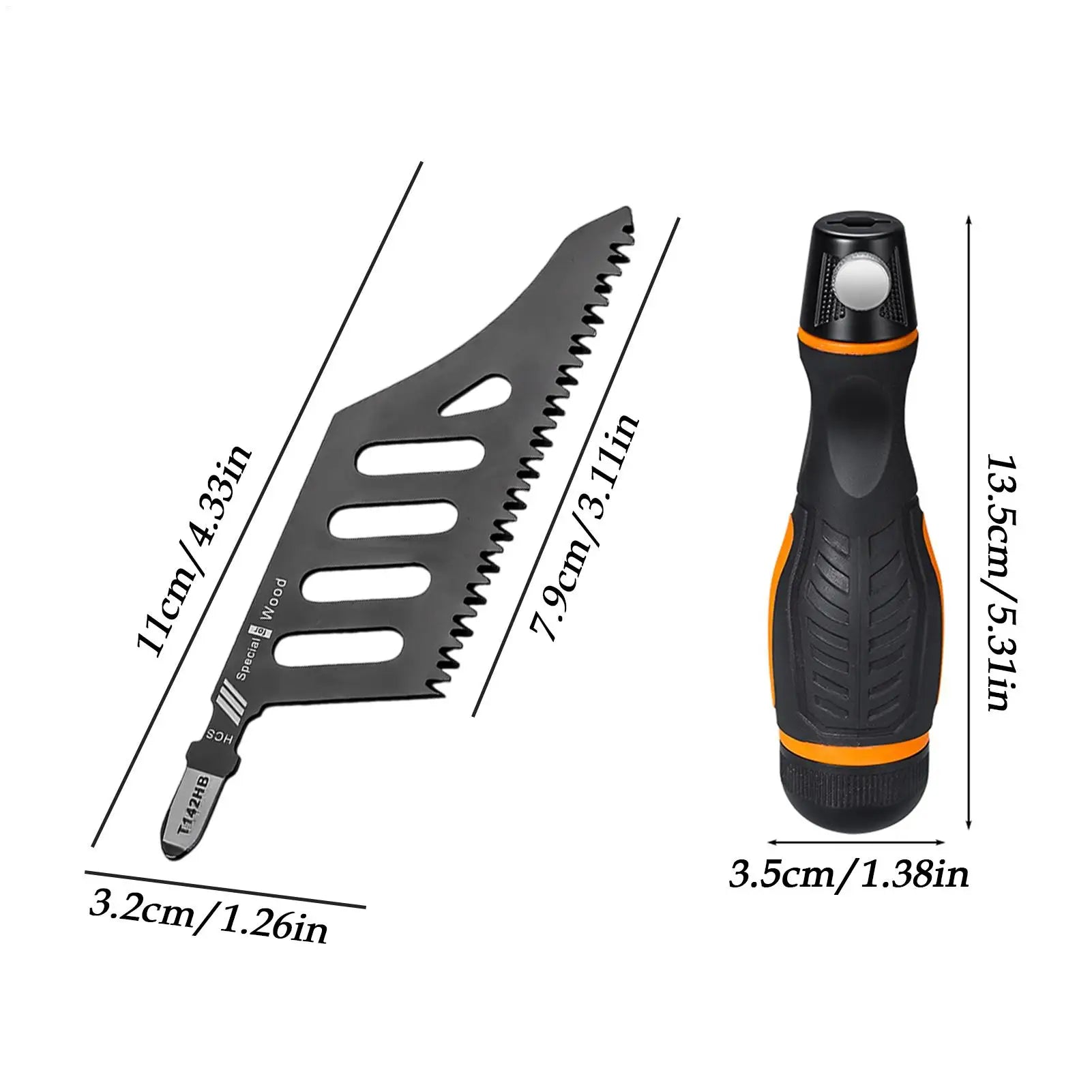 Jigsaw Cutter Wood Grinding Tool With Handle 5pieces Cutting Jigsaw For Carpentry Home Professional Workshop Metalworking Qme