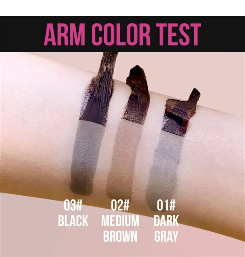 Tearing Eyebrow Gel Makeup Semi-permanent Waterproof Long Lasting Tattoo Tint Sweatproof Peel Off Dye Eyebrow Cosmetic Qme