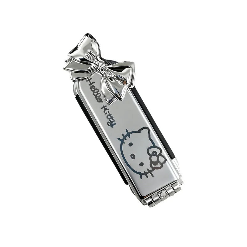 Hello Kitty Silver Folding Air-Cushion Comb Instagram-Style Comb with Mirror Portable Mini Comb with Mirror for Students Qme