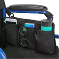 1Pcs Travel Pouch Wheelchair Side Bag With Cup Holder Wheel Chair Bag For Seniors Outdoor Electric Wheel Chair Drink Phone Qme Default Title
