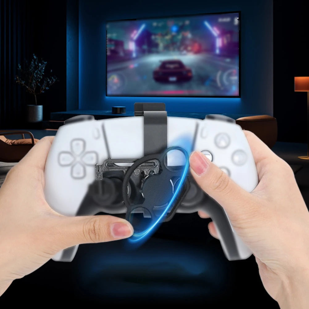 Mini Game Steering Wheel For PS5 Game Controller Accessories Racing Games Steering Wheel Replacement Enhanced Gaming Qme