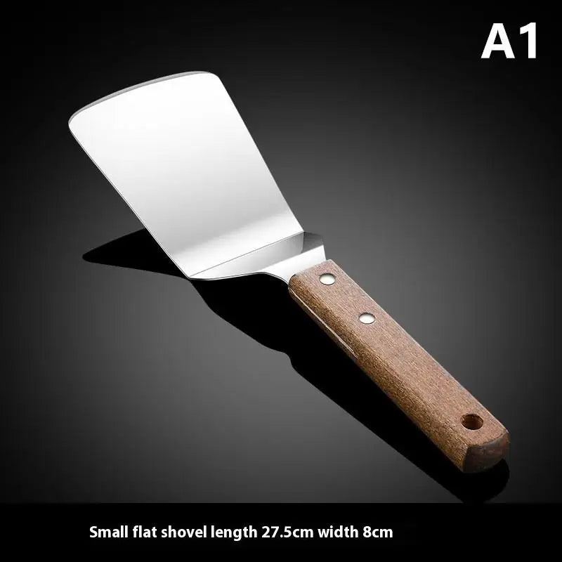 Stainless Steel Cake Spatula With Wooden Handle Cheese Shove Pizza Shovel Spatula For Cake Pizaa Baking Spatula Baking Tools Qme A1