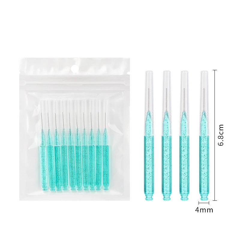 Mini Eyebrow Brush Brow Perm Disposable Lifting Brushes Bendable Qme 10PCS Drak Green China Mainland