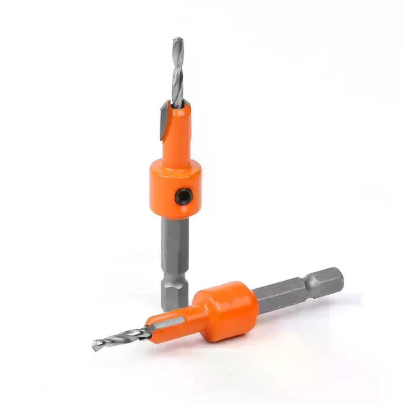 5/7PCS Shank HSS Woodworking Countersink Router Bit Screw Extractor Remon Demolition For Wood Milling Cutter DIY Tool Set Kit Qme