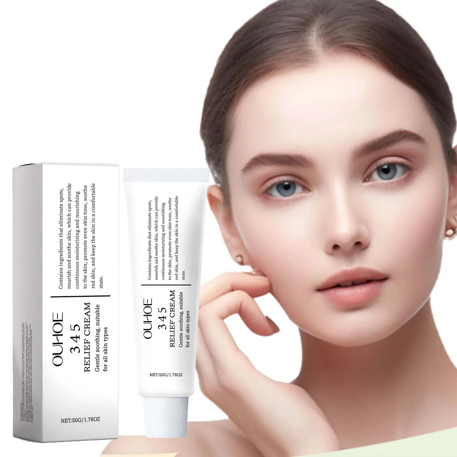 345 Relief Cream Hydrating Nourish The Skin Soothing Care Face Lifting Tightening Brighten Skin Tone Beauty Moisturizing Cream Qme