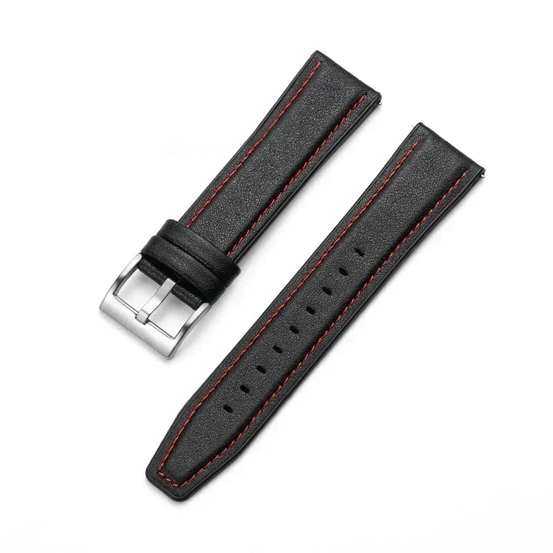 Silicone Leather Wrist Band For Huawei Watch GT 3 GT3 42mm 46mm Strap Bracelet Watch GT2 Pro/GT Runner 46mm 20mm 22mm Watchband Qme black red S Galaxy 5 Pro 45mm