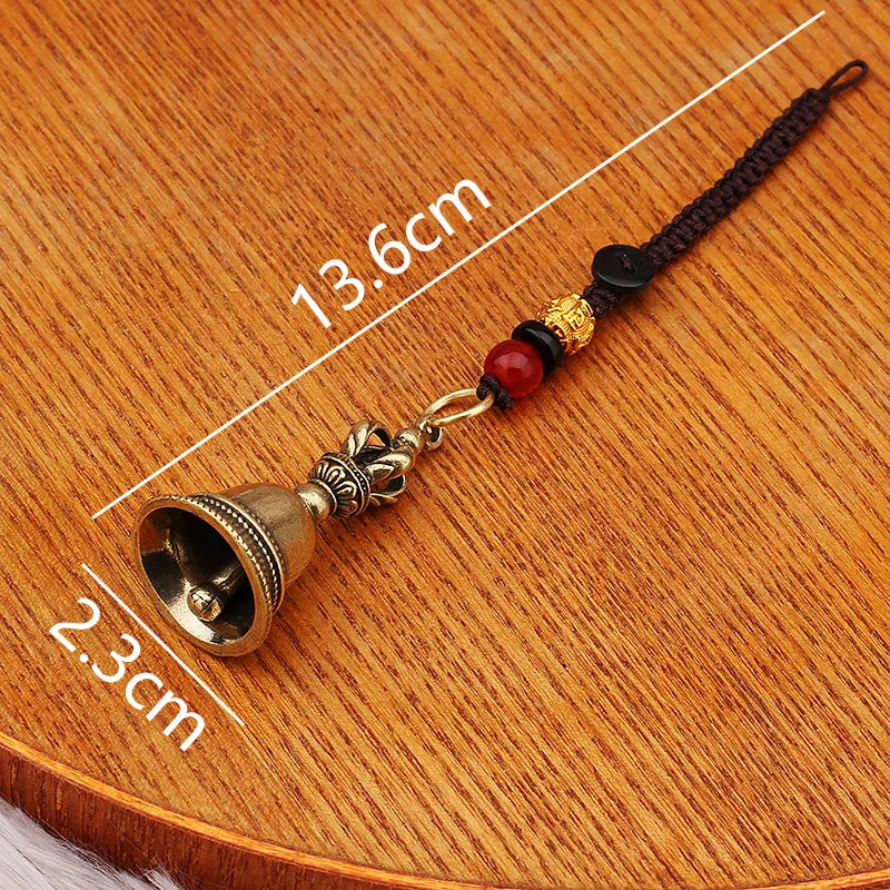 Brass Handicraft Die-casting Drop Magic Antique Bell Wind Tibetan Qme 1Pc
