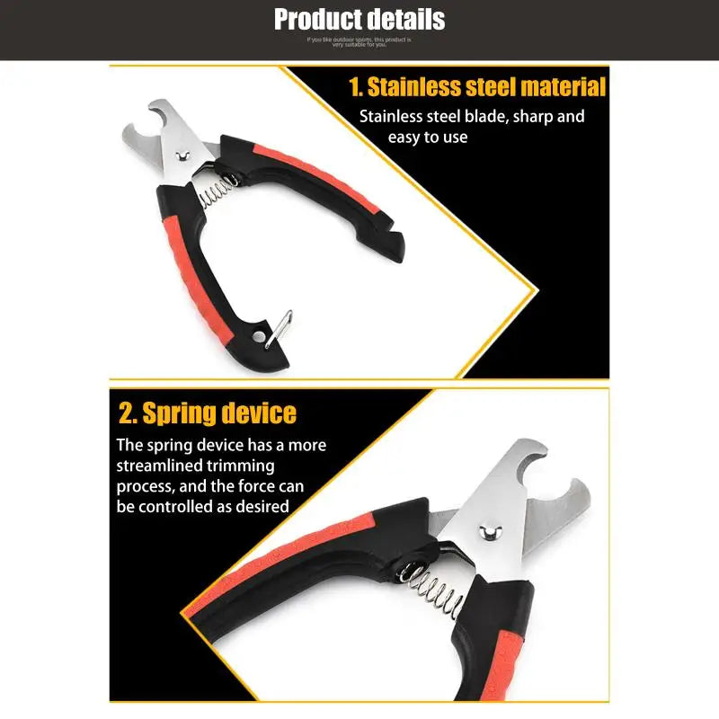 Nail Clipper Cutterfor Animals Dogs Cats Rabbit Stainless Steel Qme