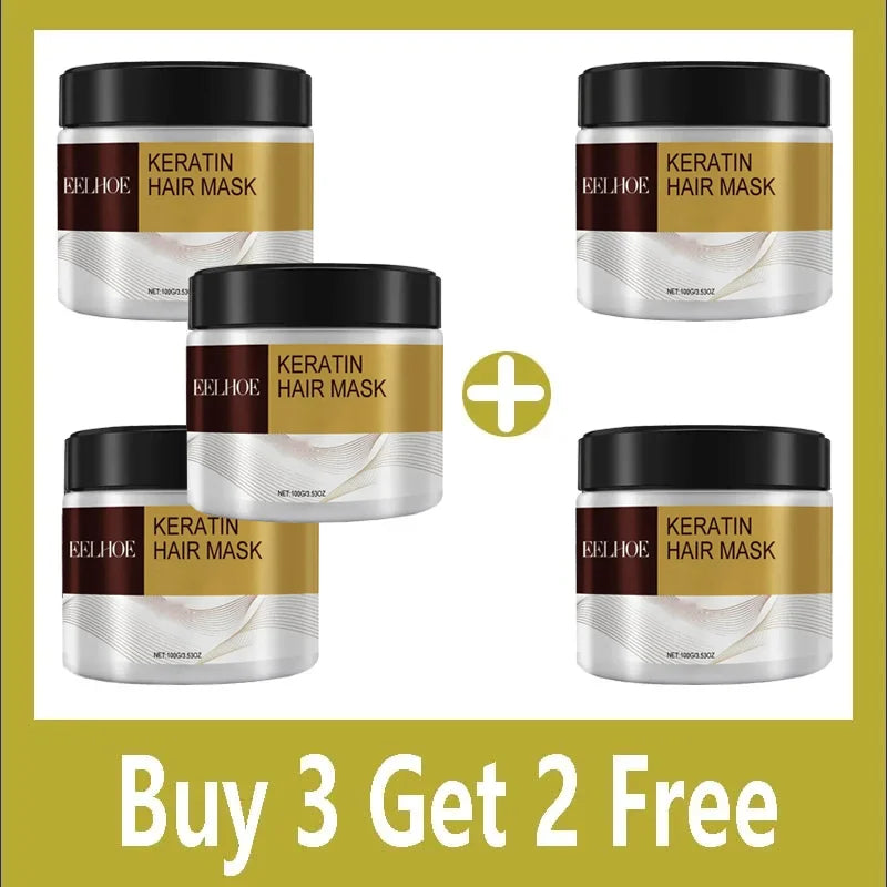 Hair Membrane Natural Repair Hair Mask Prevent Dryness Split Ends Repair Damage Frizz Tangles Soft Smooth Hair Care Products Qme Buy 3 Get 2 Free