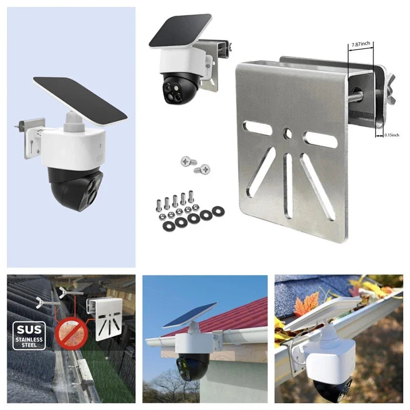 Camera Surveillanc Metal Gutter Mount Bracket Eufy Solocam S340E30 Qme