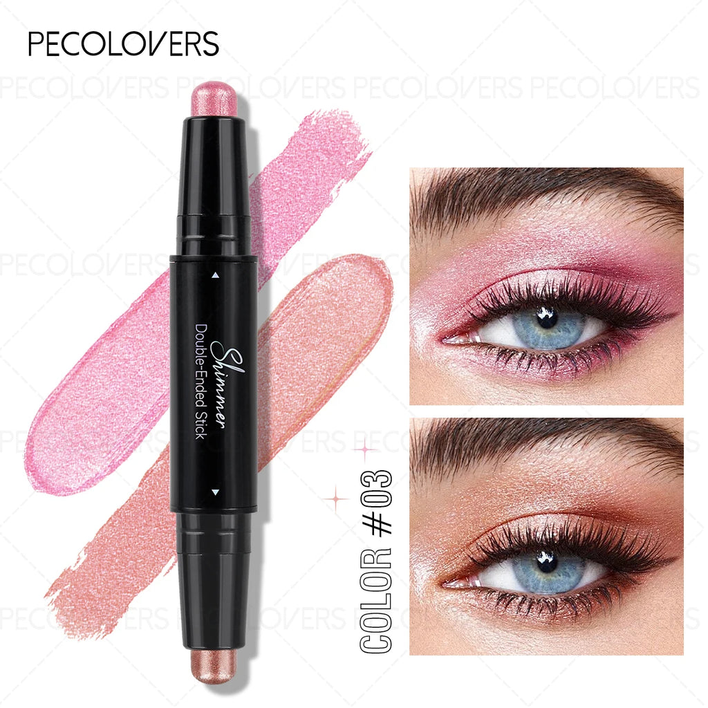 Double-ended Eyeshadow Stick Eye Highlighter Two-color Application Qme 03