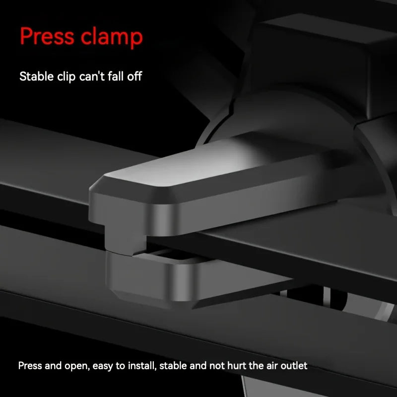 Car Navigation Mobile Phone Holder Car Air Outlet Anti Shaking Gravity Car Holder Factory Mobile Phone Holder Qme