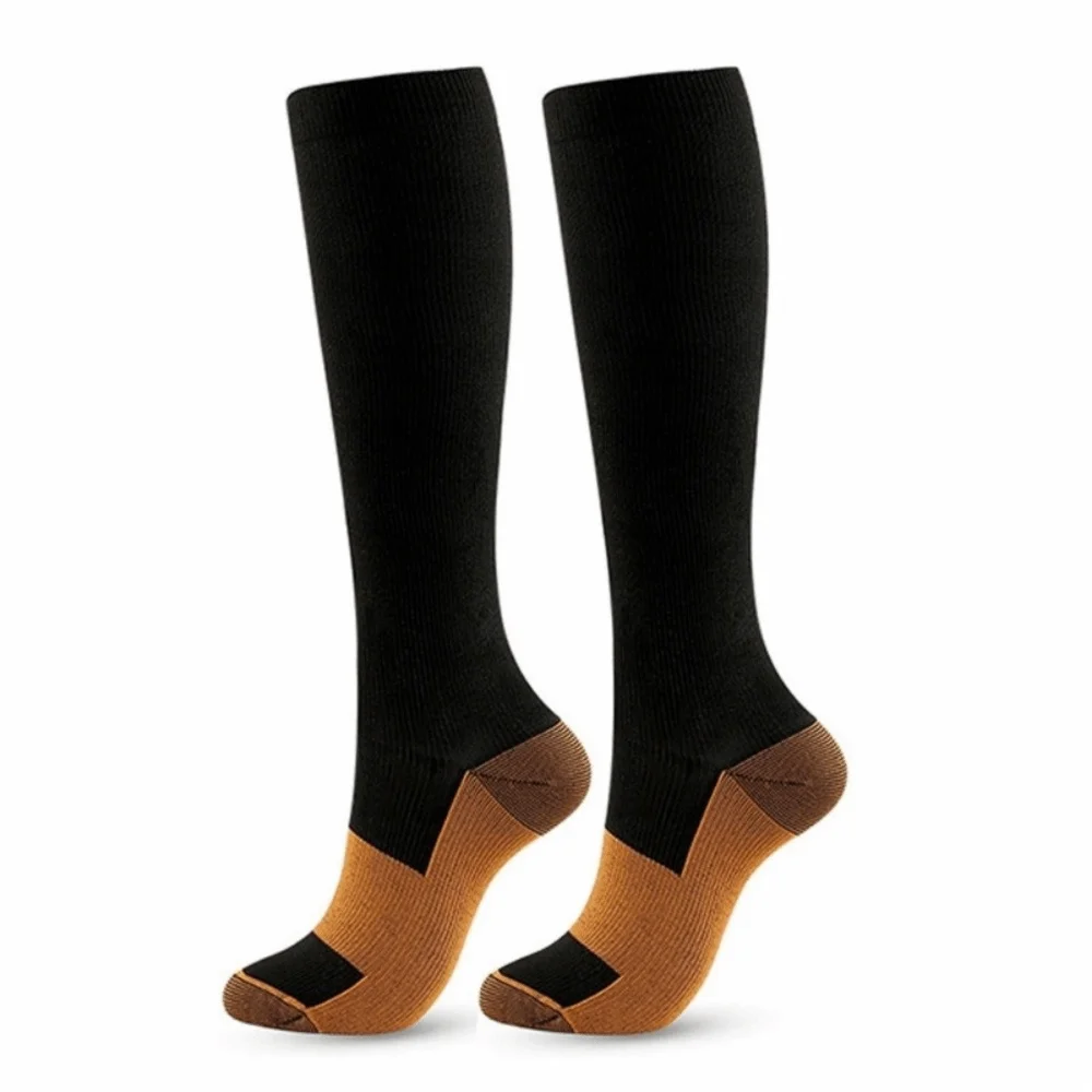 Running Socks Elastic Compression Knee Breathable Men Calf Stockings Qme
