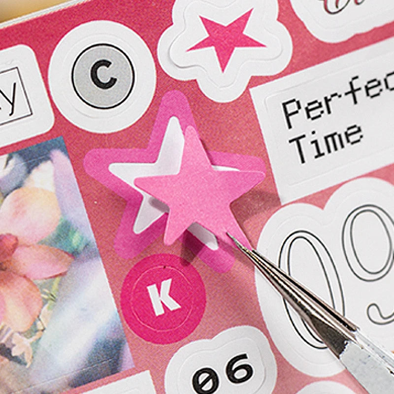 Y2K Sweet Cool Sticker Book Set (2 Pack), Multi-Use Decor Stickers for Scrapbooking, Toploader, Phone & Craft Projects Qme