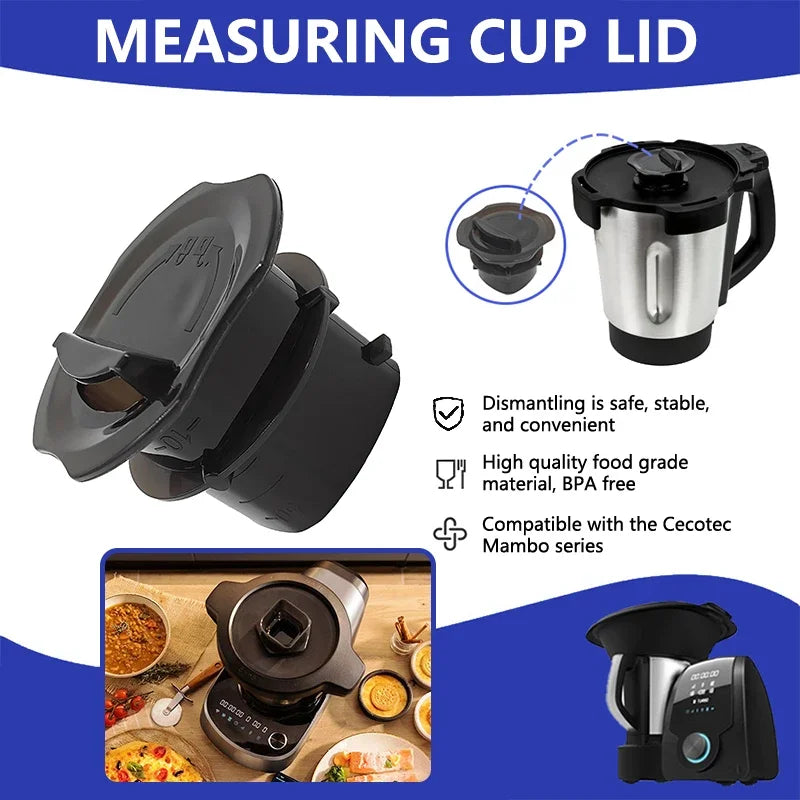 1-Piece Top Cover for Cecotec Mambo Kitchen Machine's Measuring Cup; Kitchen Robot Accessory Qme