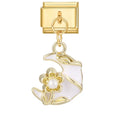 1PC Charm Cute Cartoon Pearl Dogs Horse Pendant Italian Charm Link Fit 9mm Bracelet Stainless Steel DIY Jewelry Making Wholesale Qme Style 31
