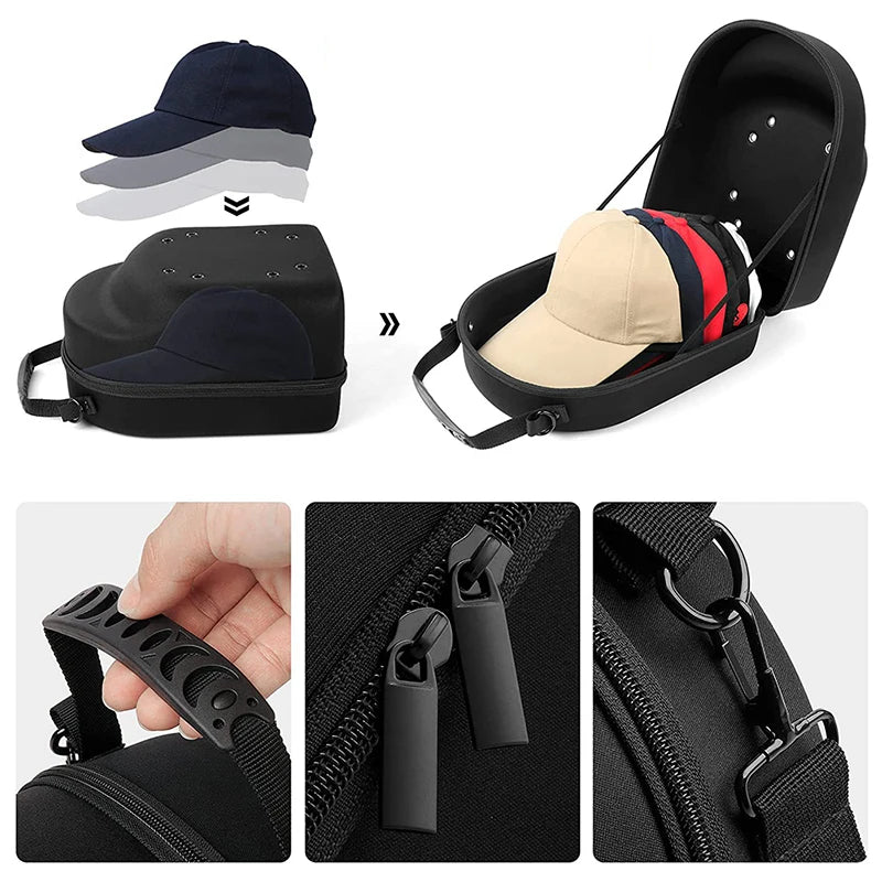 Eva Baseball Cap Carrying Bag Hat Travel Case Storage Carrier Box Qme