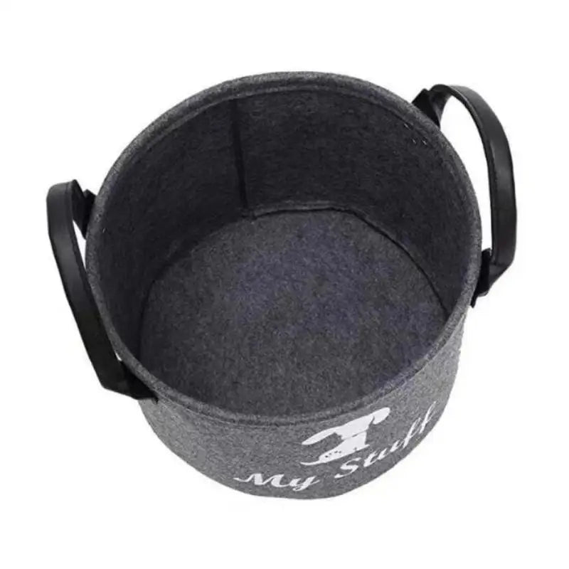 Felt Pet Toy Box Pet Toy Storage Basket Dog Toy Box Special Storage Basket For Organizing Pet Supplies Blanket Pet Storage Box Qme 1pcs