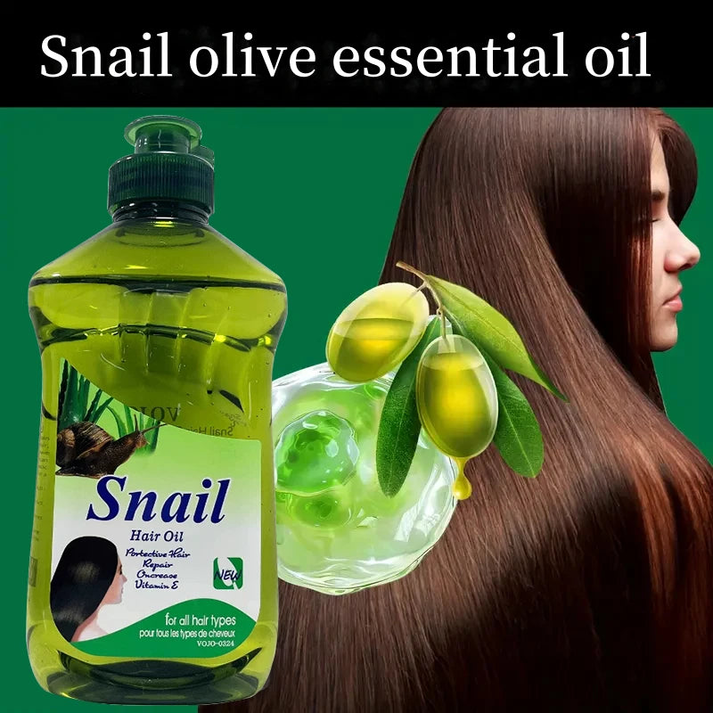 Olive Snail Nourishing Repairing Smoothing Hair Care Essential Oil Qme