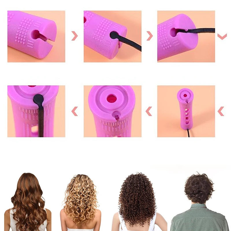 Hair Perm Rods Short Cold Wave Curler No Heat Perming Curling Rollers Qme