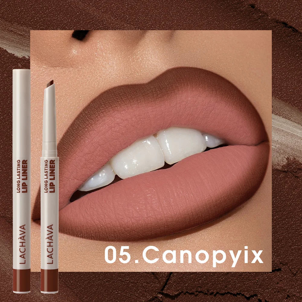 Matte Lip Liner Pen Long-lasting Water Sweat Resistant Twisted Design Qme 05