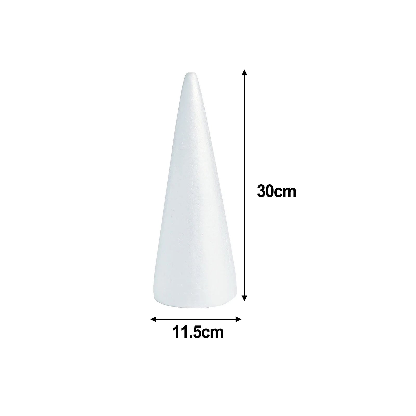 1pc Foam Cones Polystyrene For Crafts DIY Painting Triangle Tree Christmas Tree Flower Arrangement Props Festival Decorations Qme 30cmX11.5cm