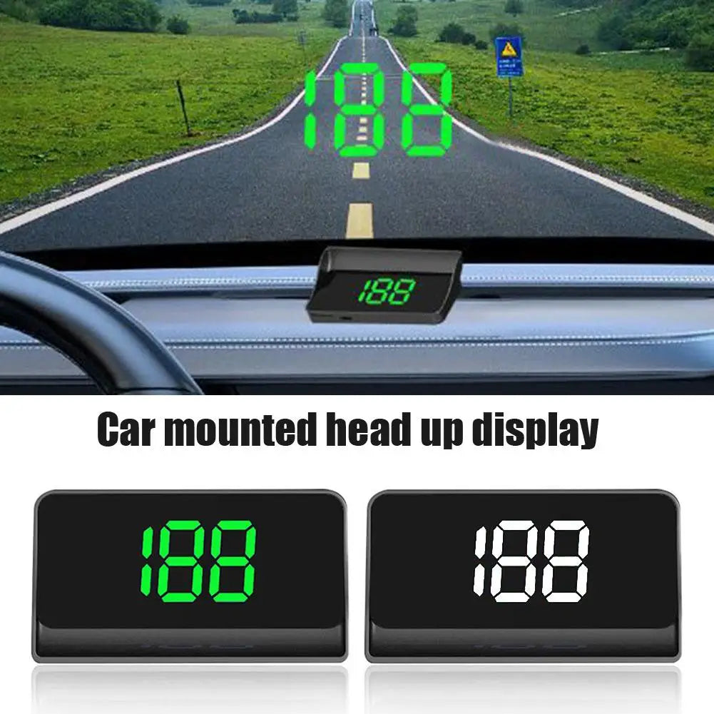 V9 Car Head Up HD Display GPS Speedometer Speed KMH Digital HUD Windshield Projector For All Cars Auto Electronics Qme