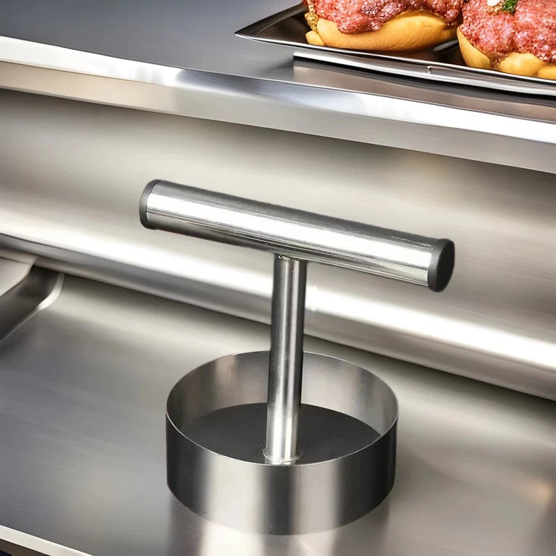 Stainless Steel Hamburger Patty Machine Press Mold Household Qme