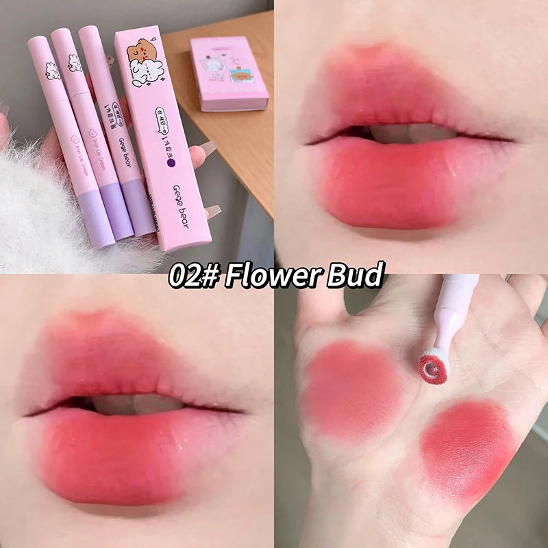 Gege Bear Velvet Matte Lip Cream Fall Winter Long-wear Colorful Mud Qme GX1289-2