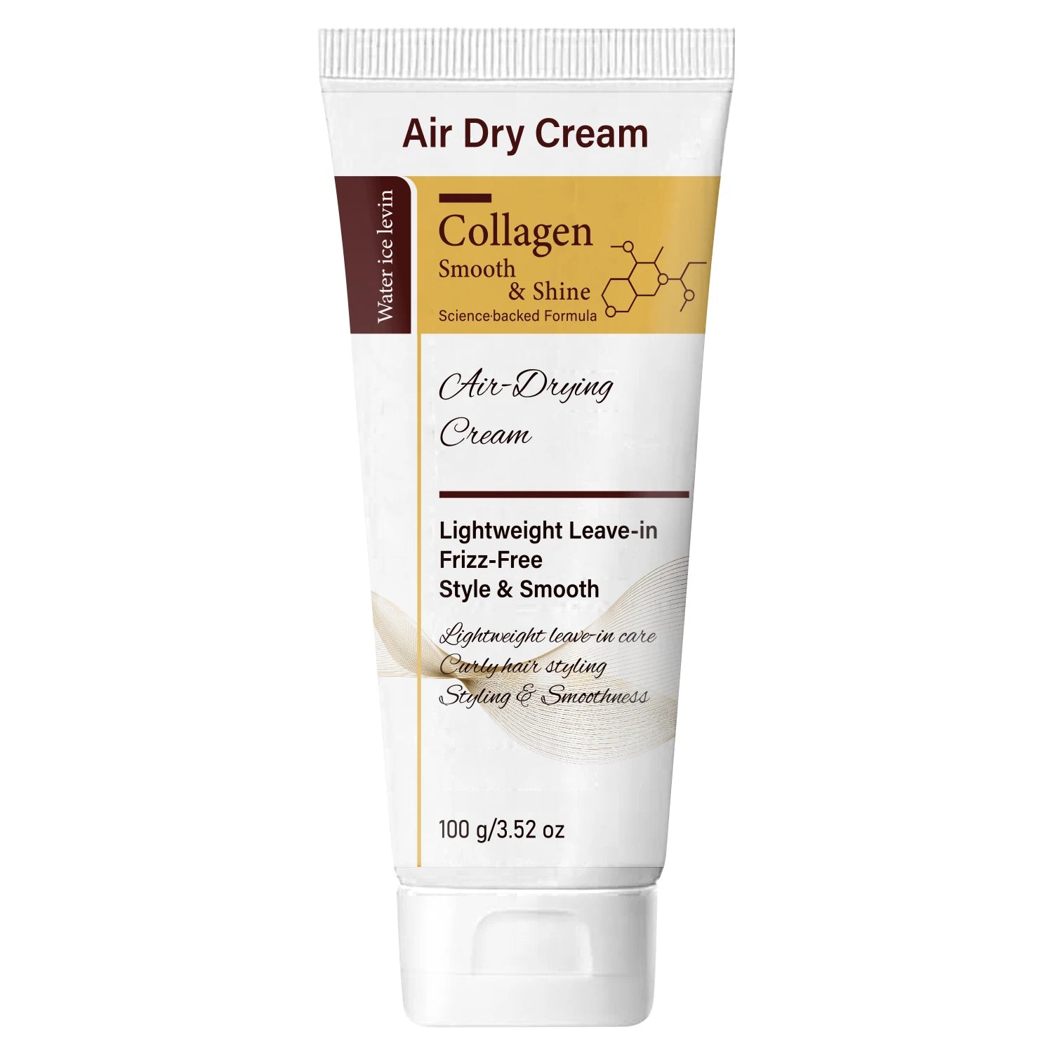 Collagen Leave-In Hair Cream, Air Dry Frizz-Free Styling for Shiny Hair Qme Nourishing