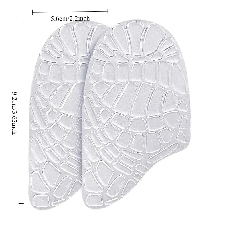 1 Pair Silicone Heel Cups Insoles Plantar Discomfort Women's Cushion Qme