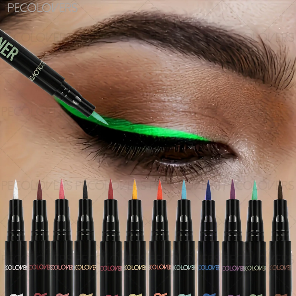 Liquid Colorful Eyeliner Rendering Pen Quick Drying Waterproof Qme
