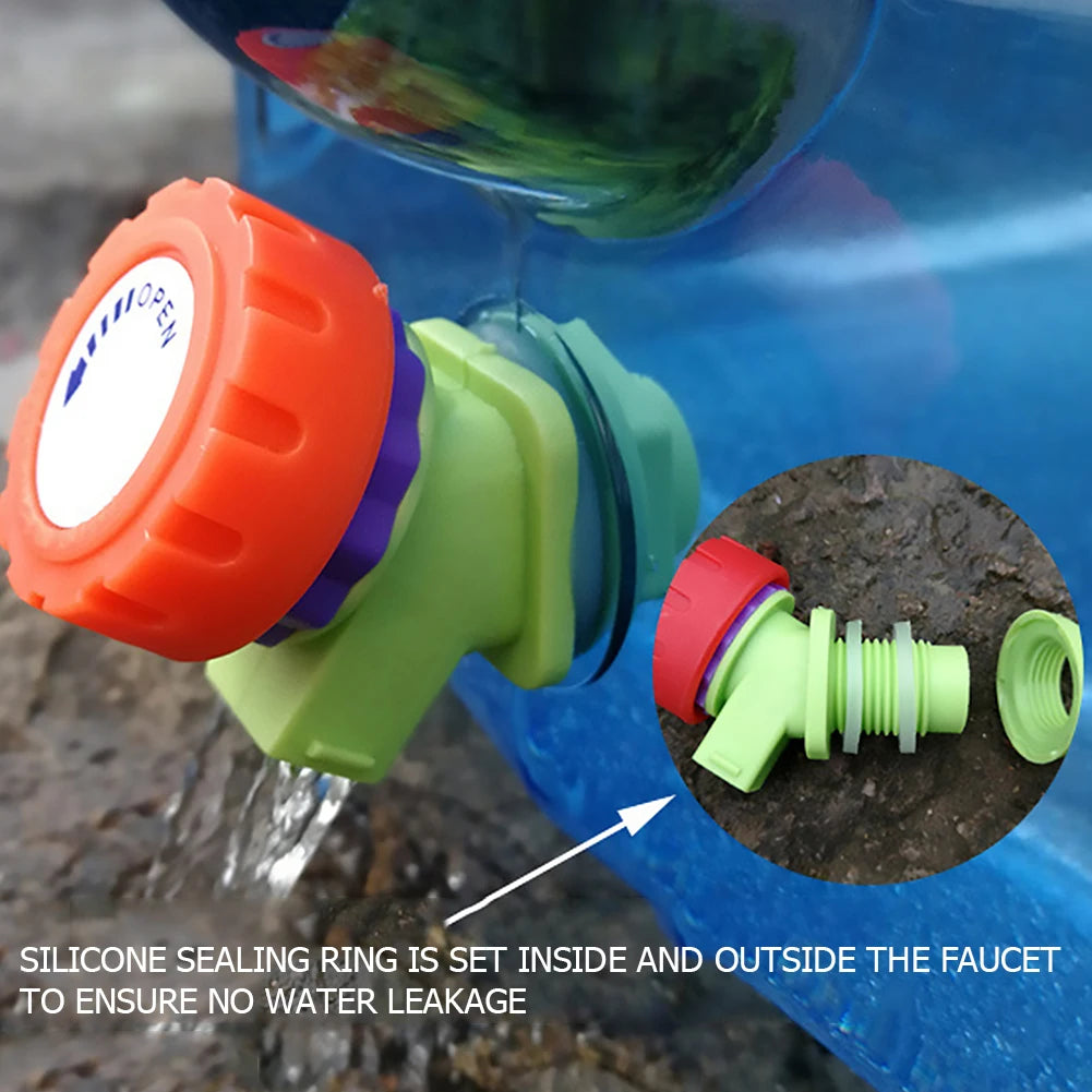 5L Water Container with Faucet Camping Water Container Portable Multipurpose for Outdoor Hiking Travel Emergency Qme