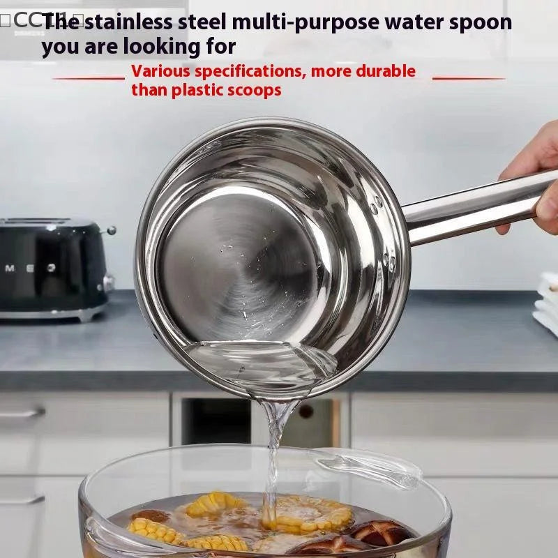 CC11Stainless Steel Water Scoops Multipurpose Hanging Soup Ladle Qme