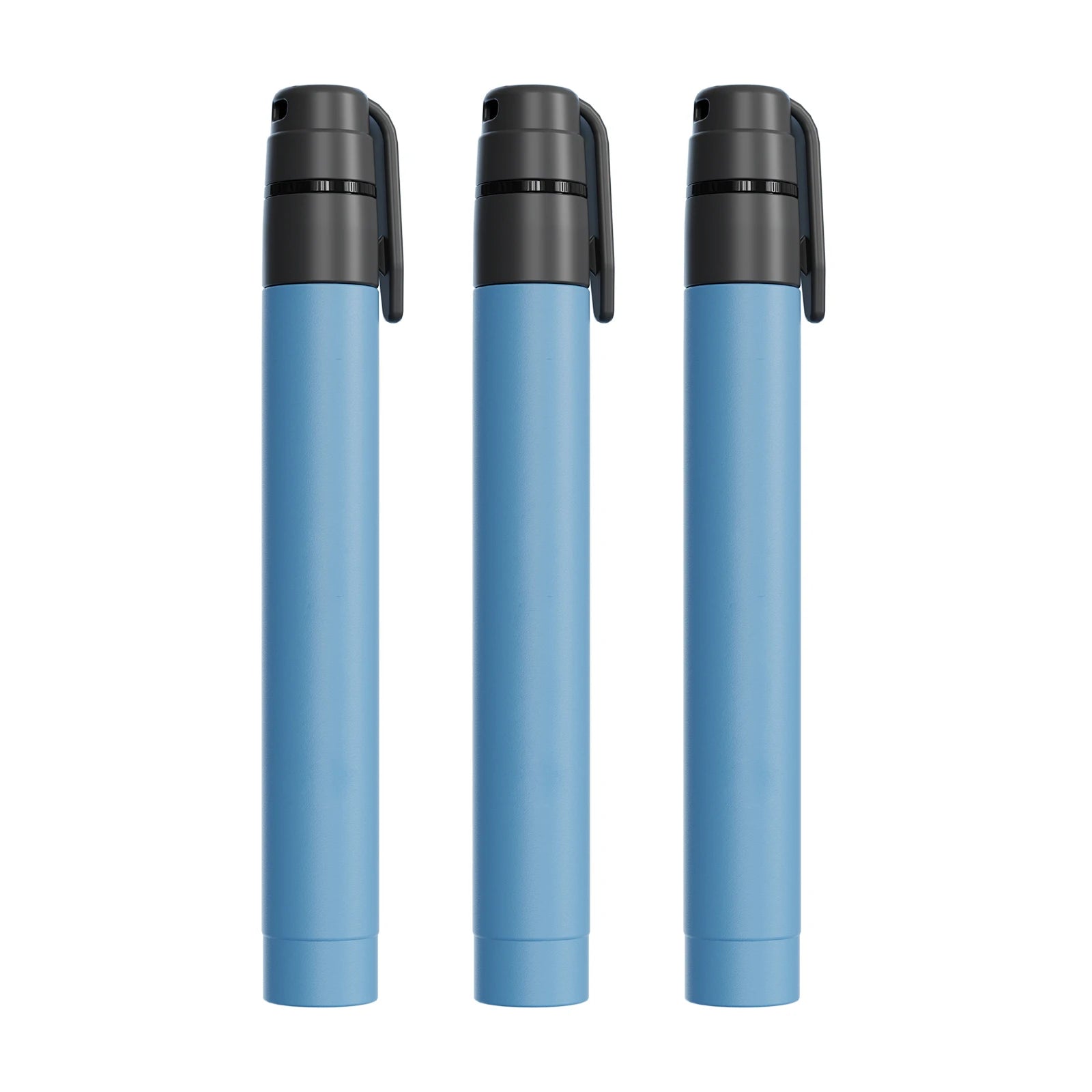 Outdoor Mini Water Filter Straw Emergency Portable Water Filtration System for Camping Hiking Travel 1/2/3/4pcs Qme 3PCS Blue China Mainland