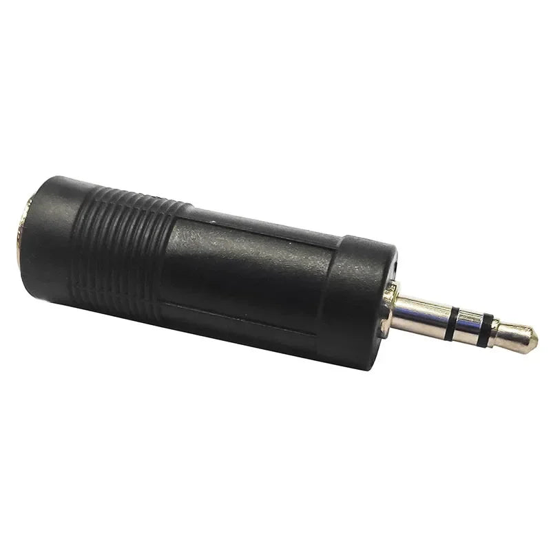 20pcs Black Mono Jack Plug Adapter 3.5 Mm (1/ 8 Inch) Male To 6.35 Mm (1/ 4 Inch) Female Audio Converter Adaptor Qme