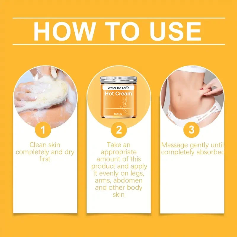 Full Body Fitness Massage Cream, Hot Compress to Tighten Abdominal Muscles Qme