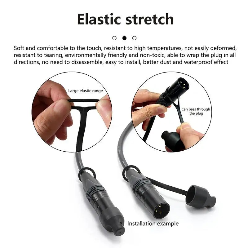 Silicone Dust Cover Audio Power Network Plug Protection Waterproof Qme