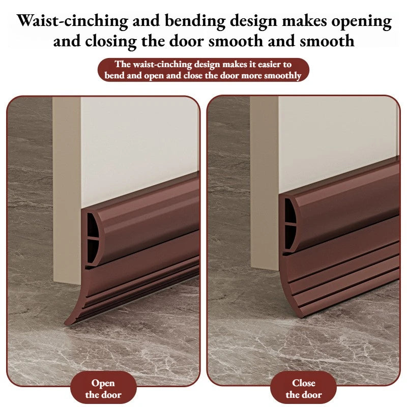Door Draft Stopper Under Seal Strip Windproof Soundproof Weatherstrip Qme