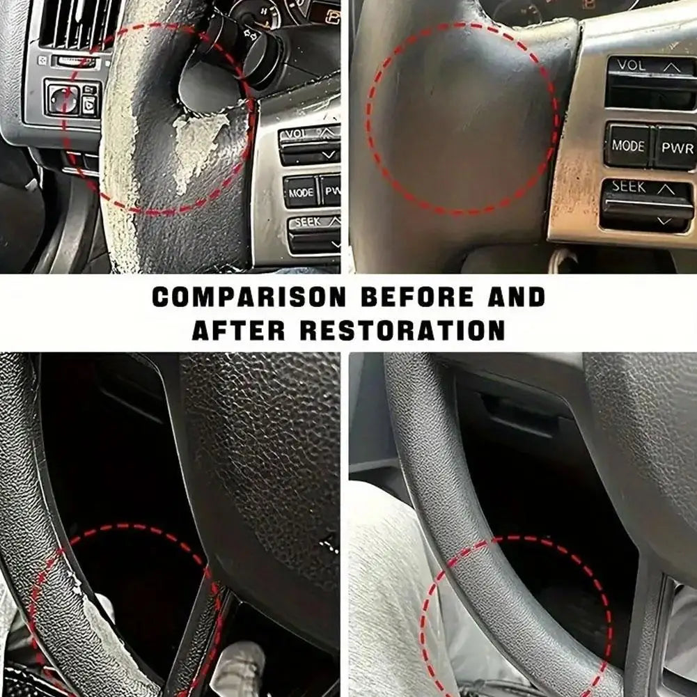 Car Plastic Restorer Cream Interior Exterior Scratch Remover Wax Auto Qme