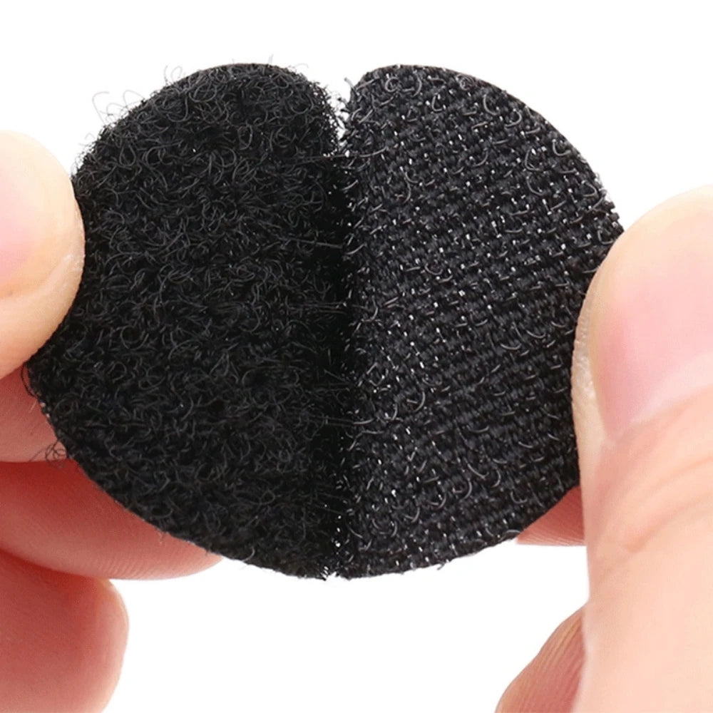 100Pcs Self Adhesive Double Sided Strong Glue Sticker Fastener Tape Dots Transparent White Round Hook Tape DIY Accessories Qme