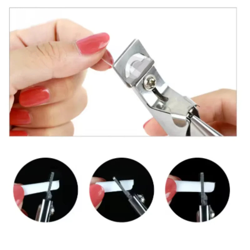 False Acrylic Tips Clipper Manicure Clamp Clippers Special Type U Word Cut False Manicure Tools Cut Clipper Nail Manicure Tools Qme