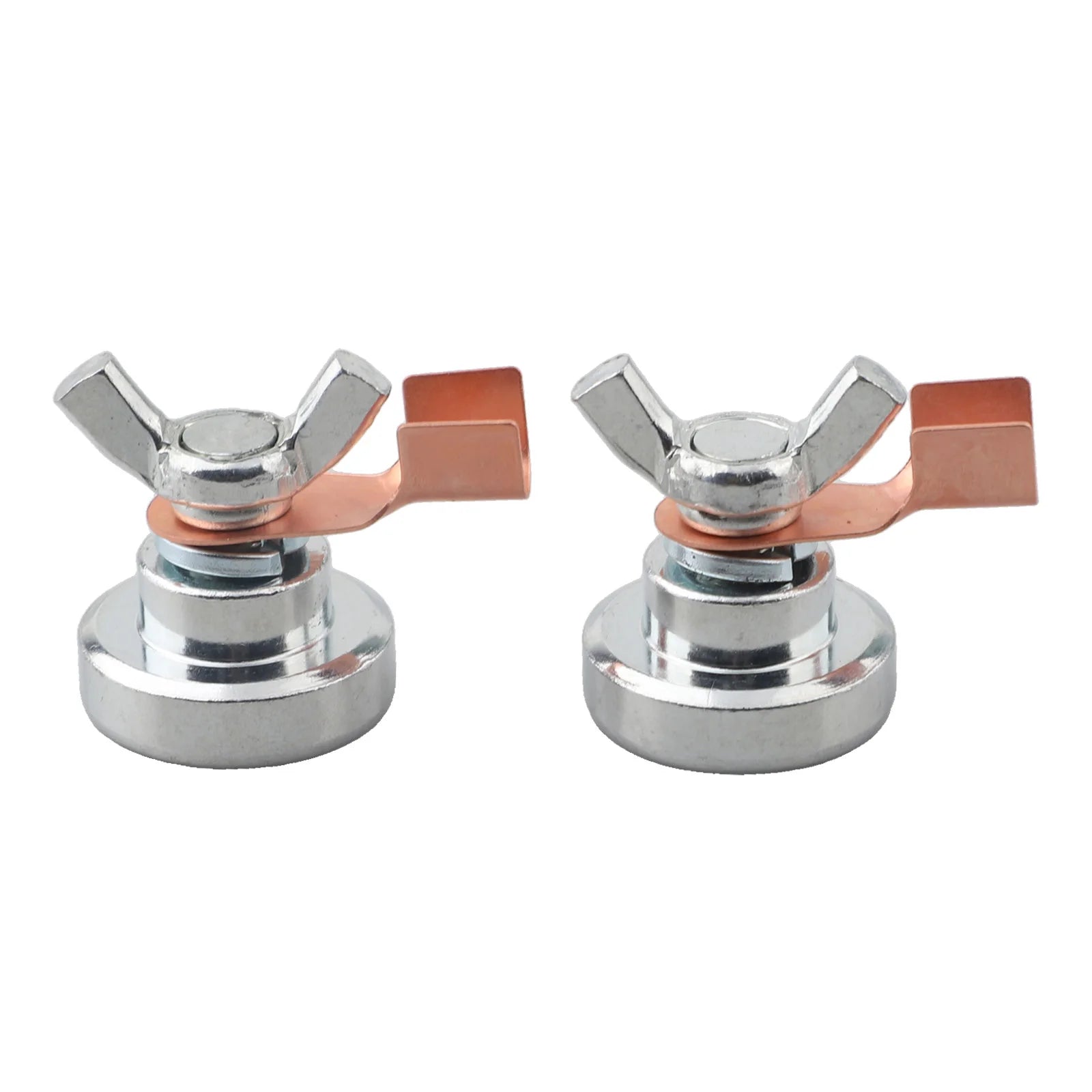 Magnetic Welding Ground Clamp Tool, Portable Magnet Welder Grounding Support For Smooth Or Curved Metal Surfaces Qme 2pcs