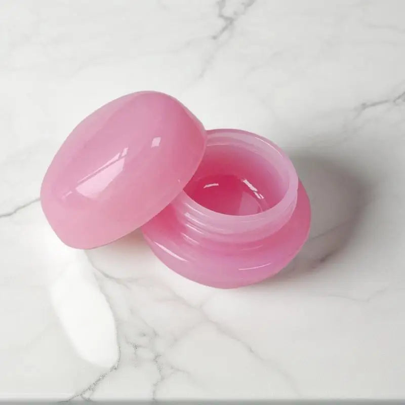 Plastic Lip Scrub Jars Cover Balm Mask Skin Care Container Cute Blush Qme