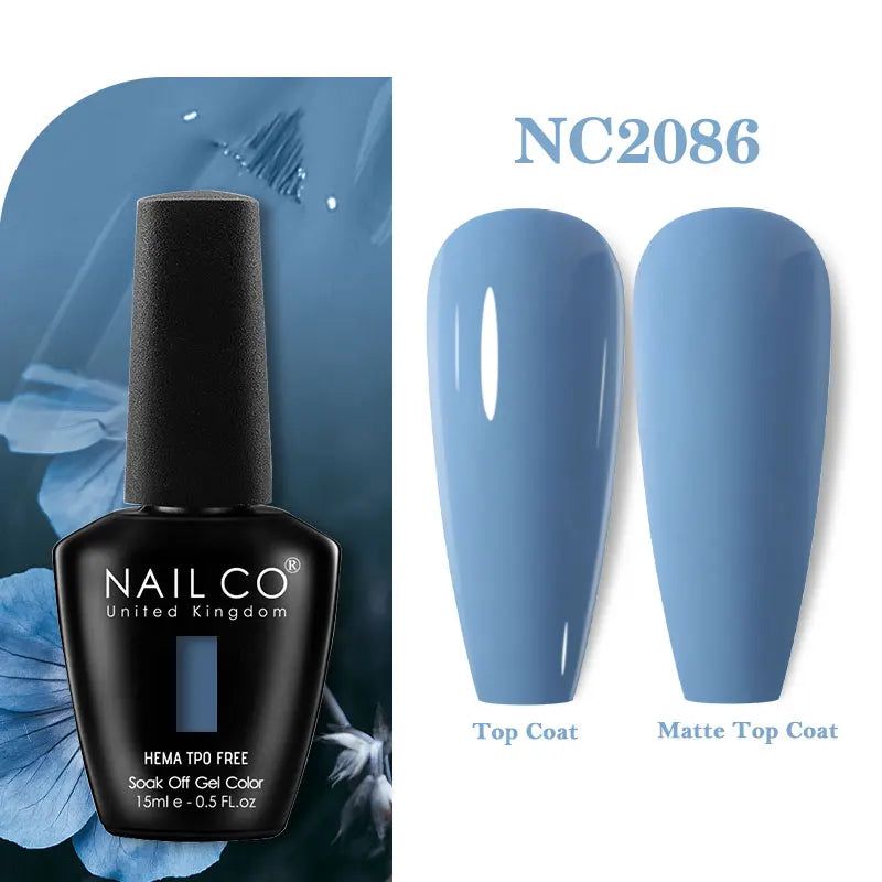 NAILCO Green Series Dark Gel Nail Polish Lasting Hybrid Base Matte