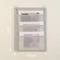 Document Hanging Storage Bag Oxford Cloth Pocket Chart File Folding Qme 3grid grey