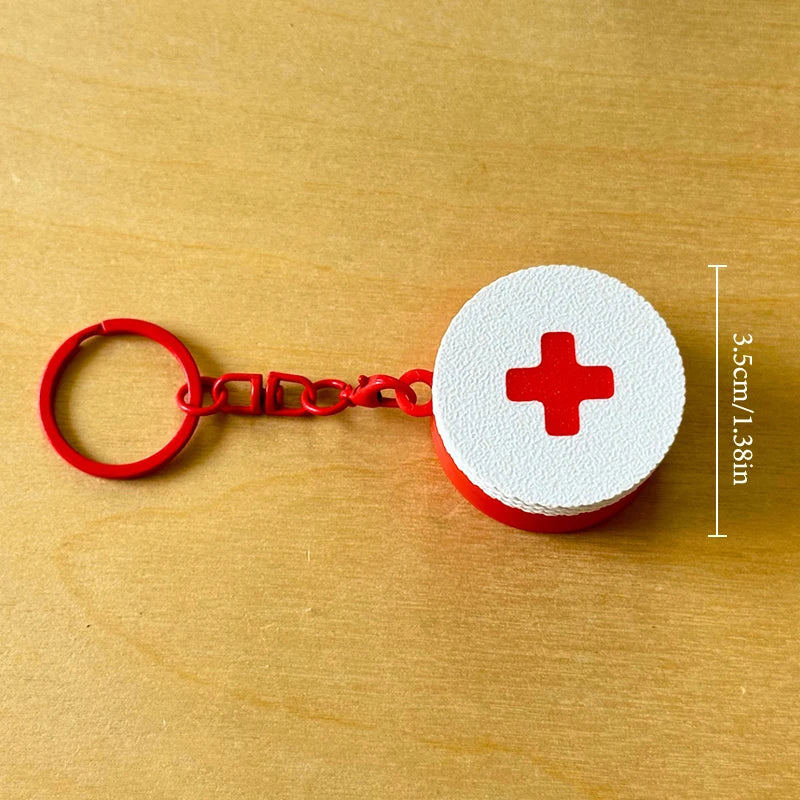 Plastic Medicine Case Pill Holder Daily Use Emergencies Mini Sliding Qme