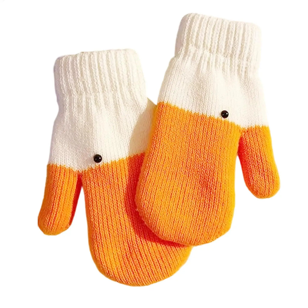 1 pair Cute Gloves Animal Mittens Warm Lining Winter Adorable Cute Animal Mittens For Girl Friend Sport Skiing Men Women Outdoor Qme