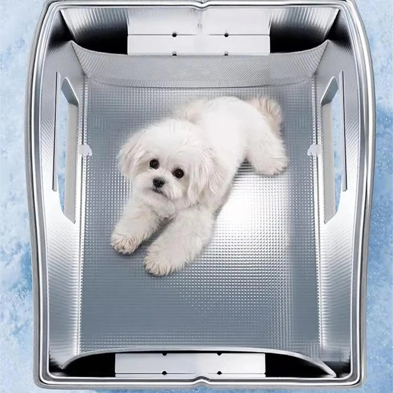 Pet Cooling House Cat Dog Cooling Foldable Tent Insulated Kitten Shelter for Outdoor Indoor Camping Patio Beach Balcony Bedroom Qme