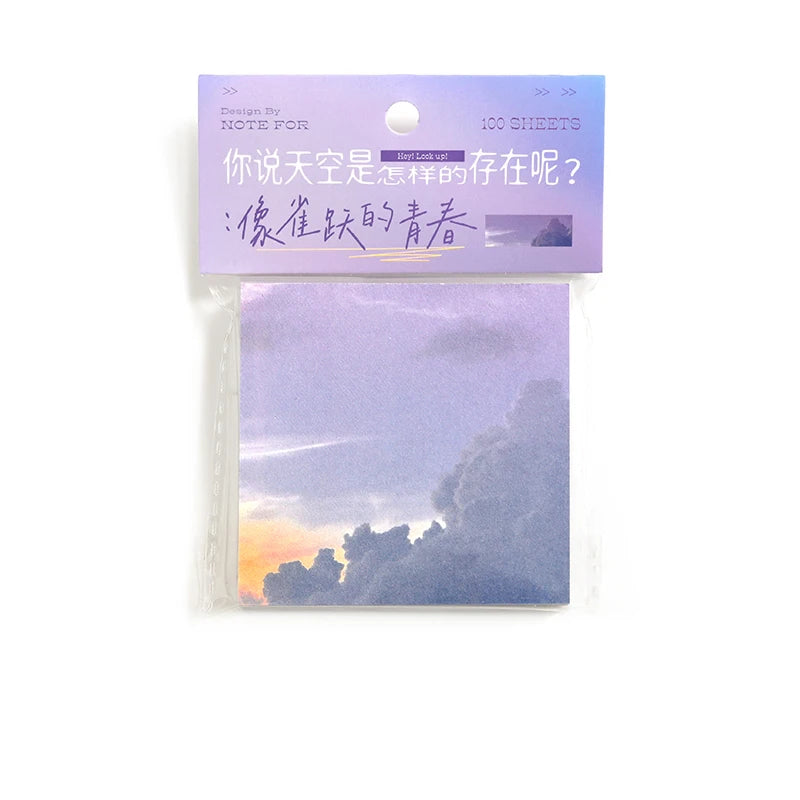 Ins Colorful Clouds To Do List 100/600 Sheets planner Student Long Style Note Paper Memo Pad Stationery School Supplies Qme C